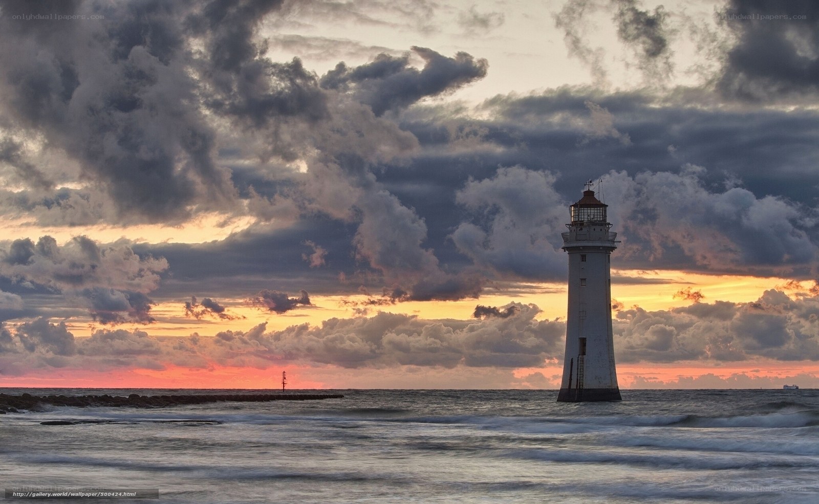 Lighthouse at sunset