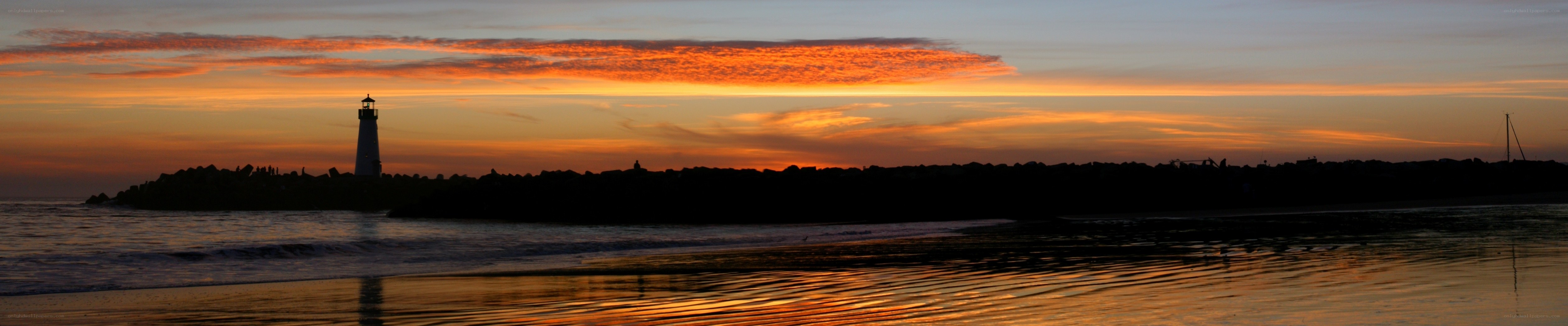 Lighthouse at sunset