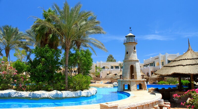 Lighthouse by Pool