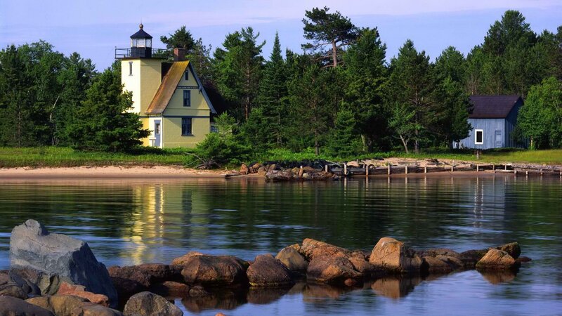 Lighthouse by the lake