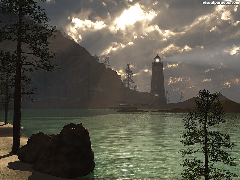 Lighthouse by the lake