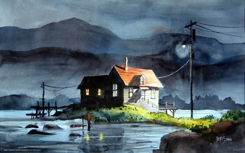 Lighthouse by the lake