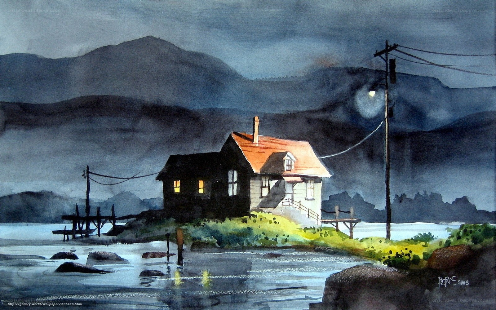 Lighthouse by the lake