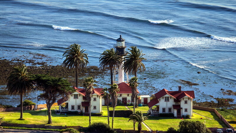 Lighthouse by the Ocean — Blue
