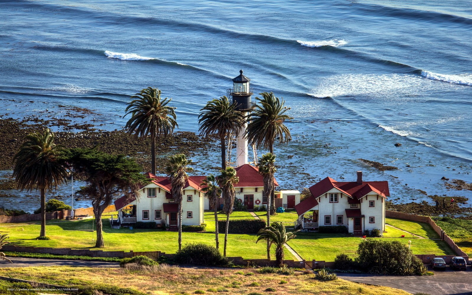 Lighthouse by the ocean