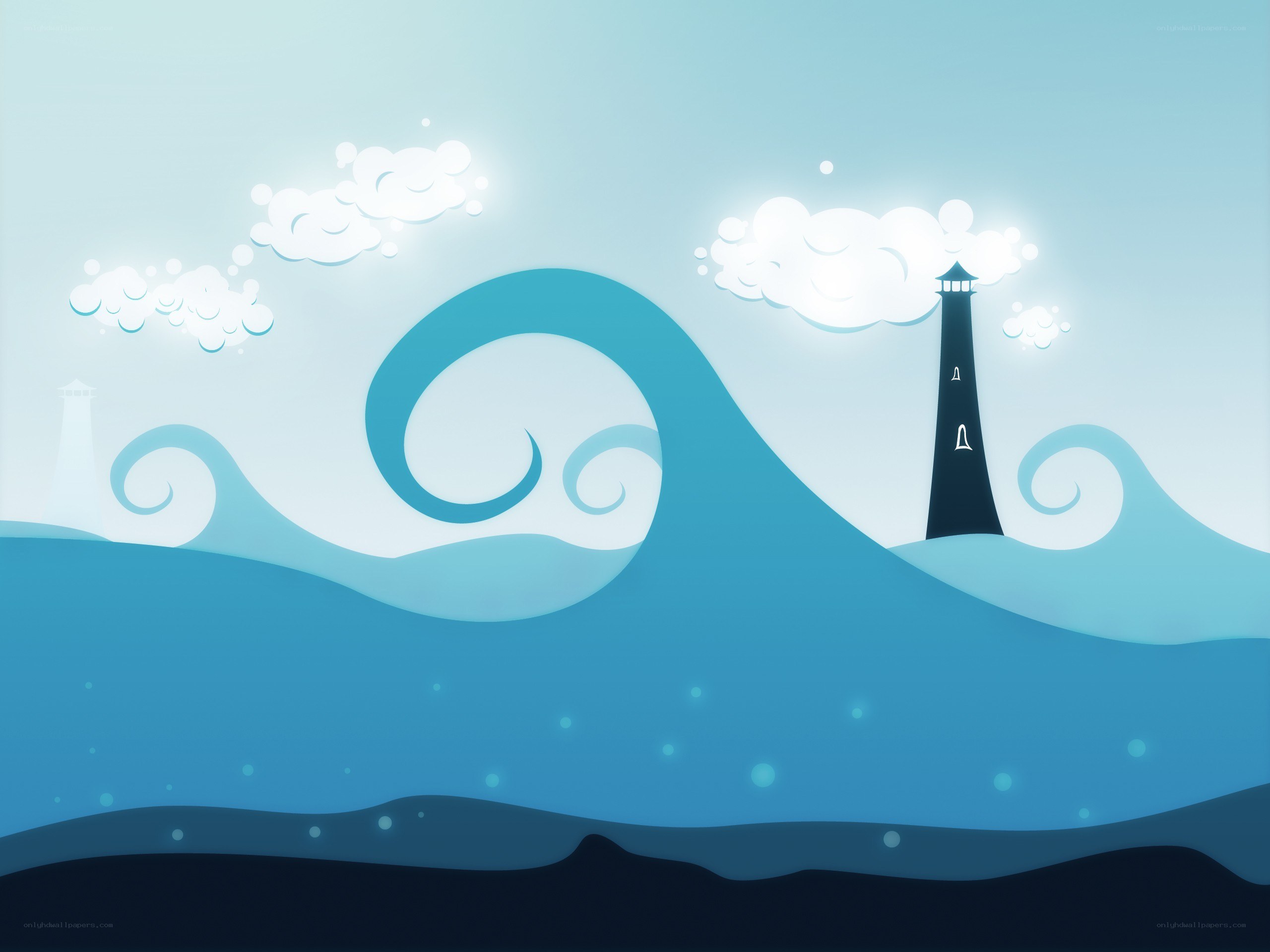 Lighthouse by the sea