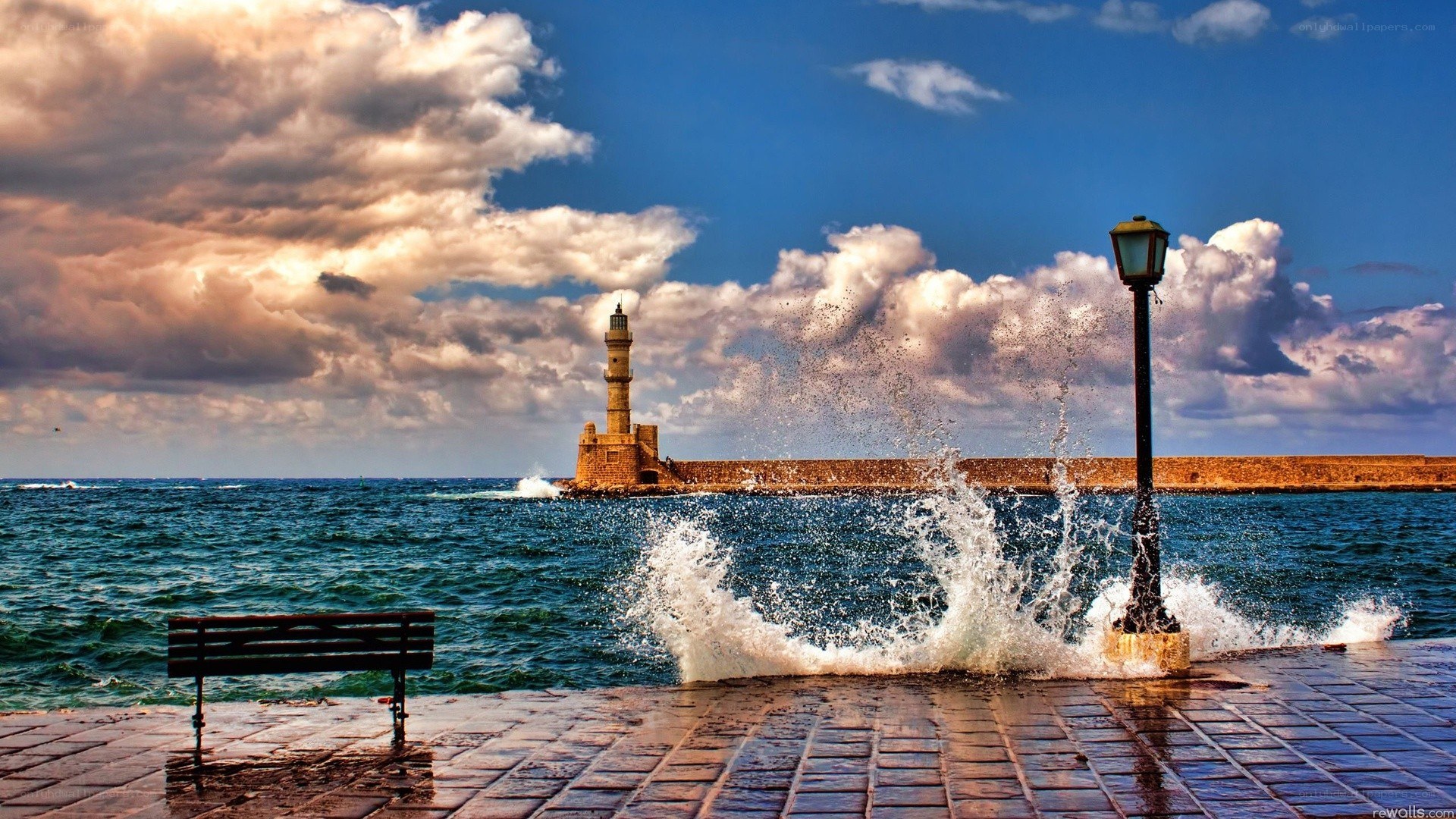 Lighthouse by the sea