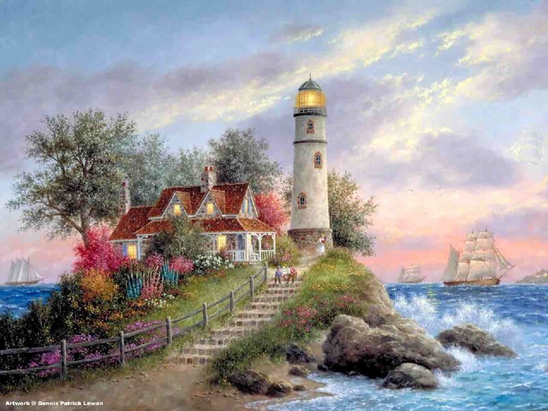Lighthouse by the sea