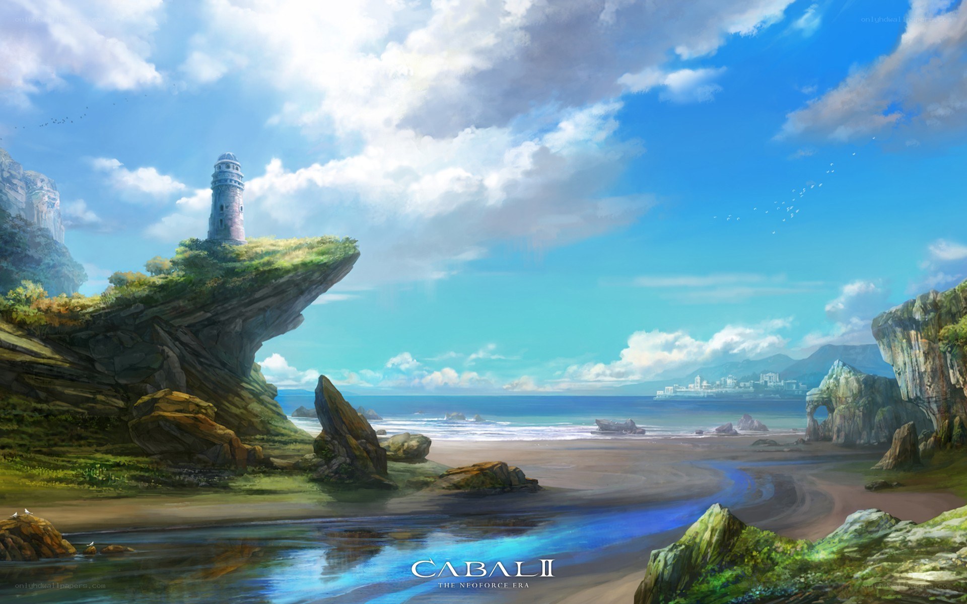 Lighthouse by the sea