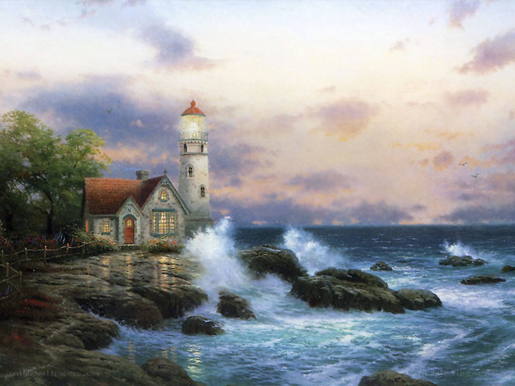 Lighthouse by the sea