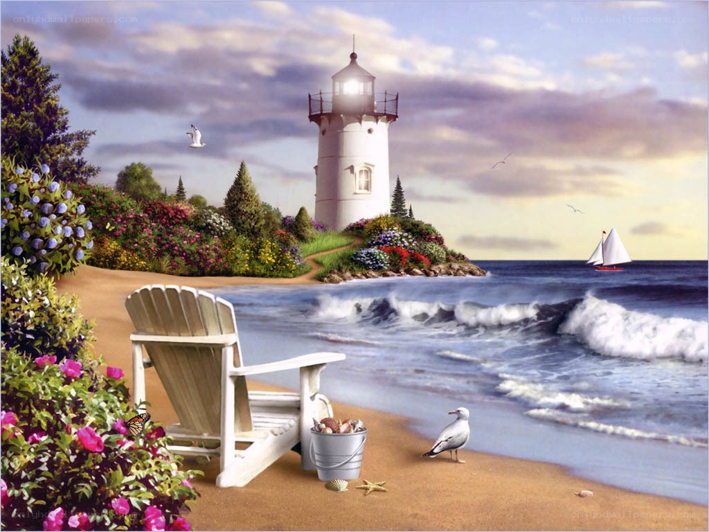 Lighthouse by the sea