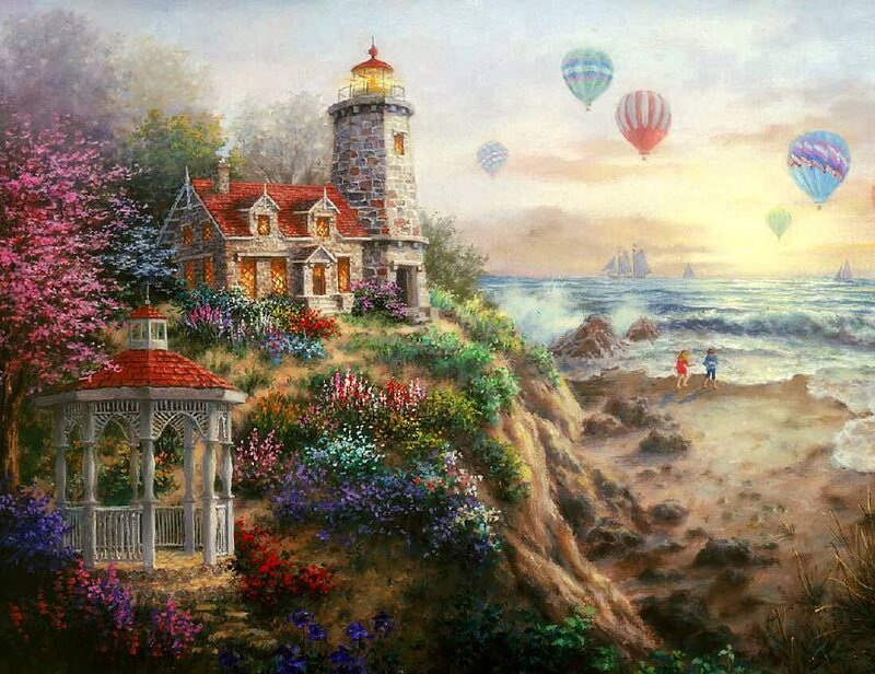 Lighthouse by the sea