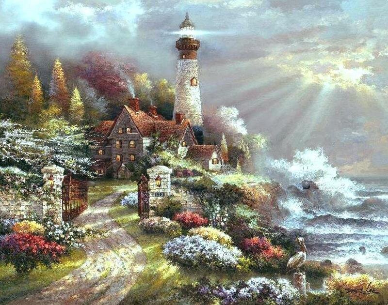 Lighthouse by the sea