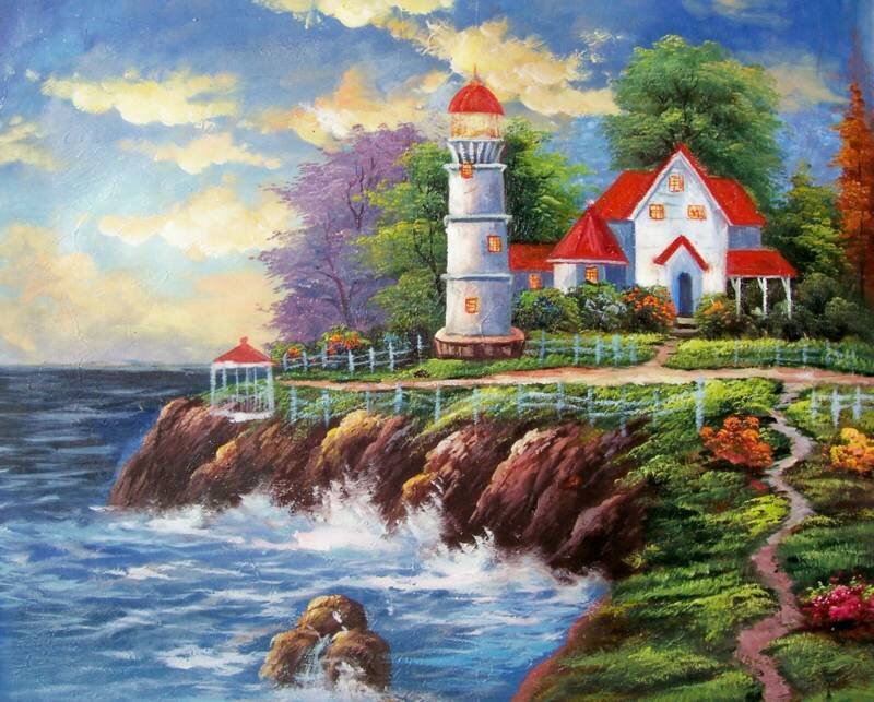 Lighthouse by the sea