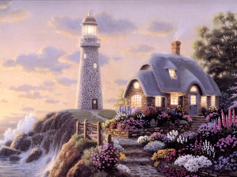 Lighthouse by the sea