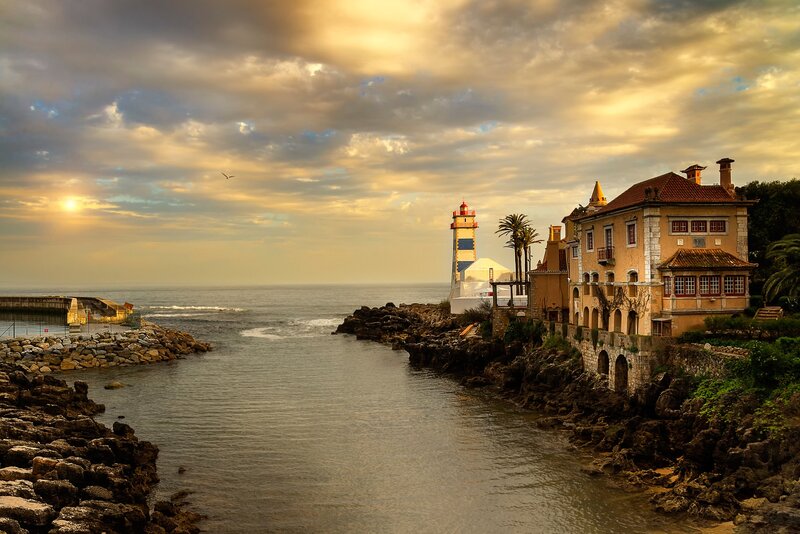 Lighthouse by the Sea — Golden