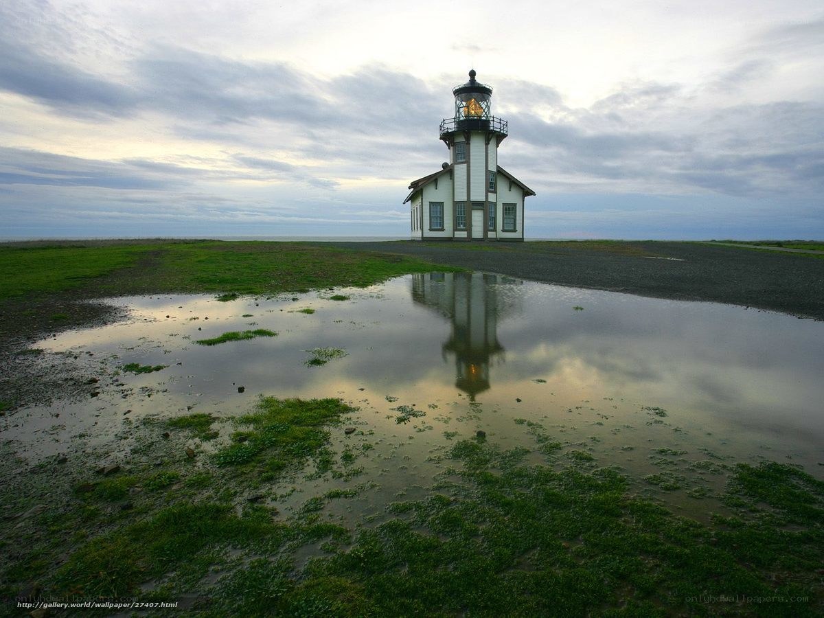 Lighthouse by the sea
