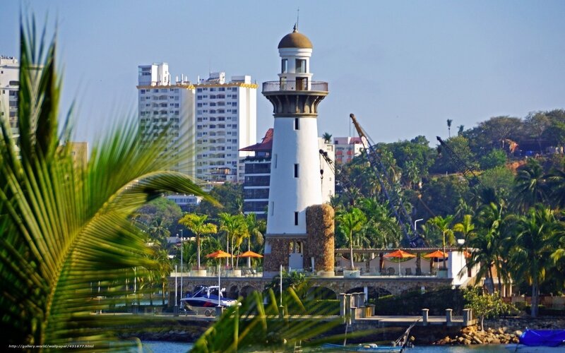 Lighthouse by the Water — White