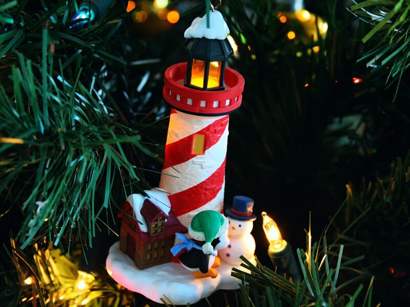 lighthouse Christmas ornament