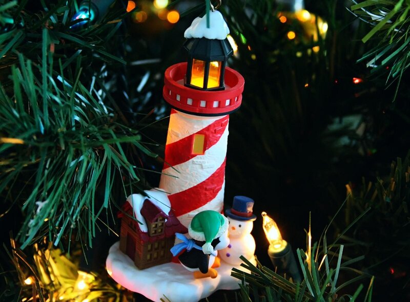 Lighthouse Christmas ornament