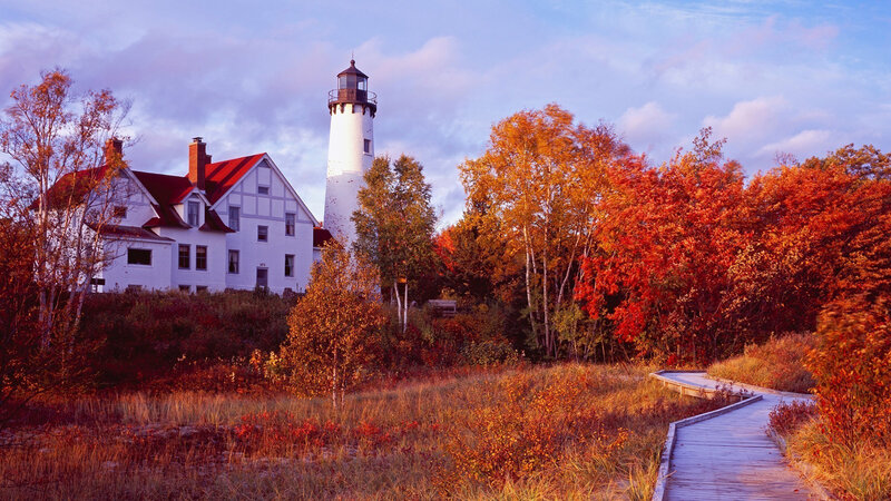 Lighthouse in Autumn
