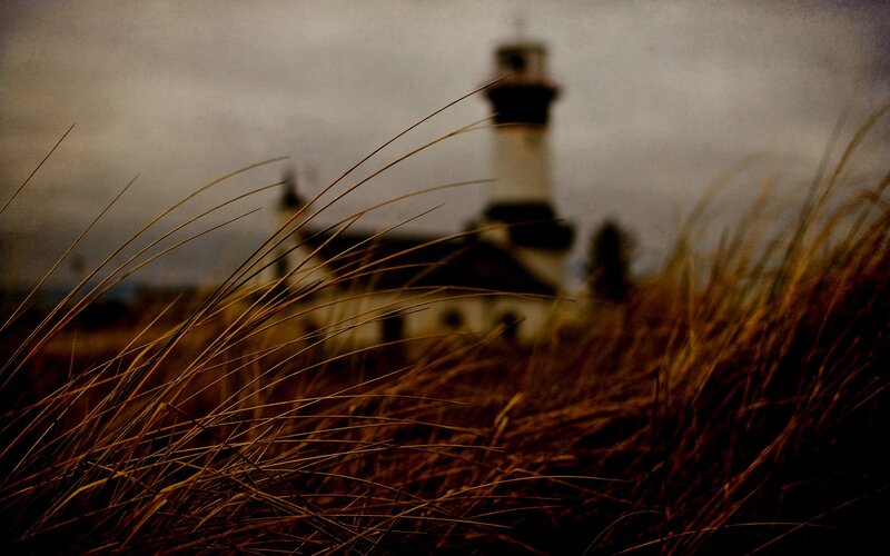 Lighthouse in Dune Grass