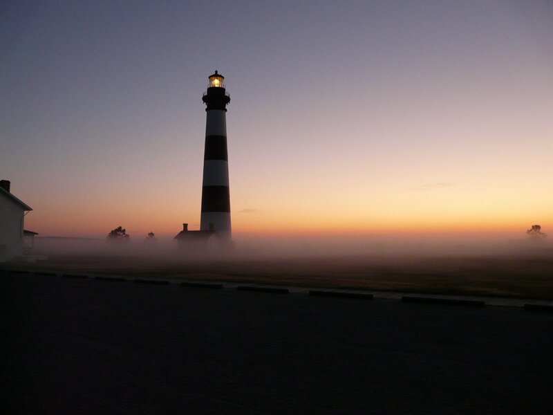 Lighthouse in Fog