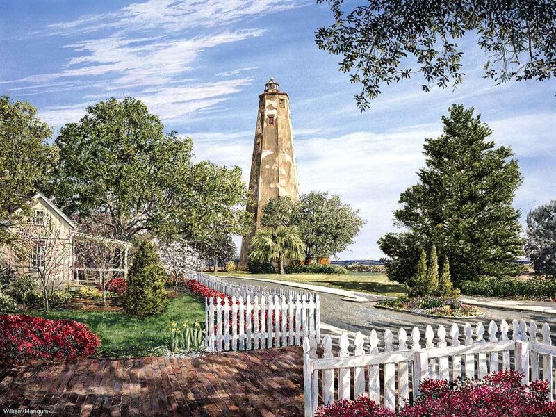 Lighthouse in Garden