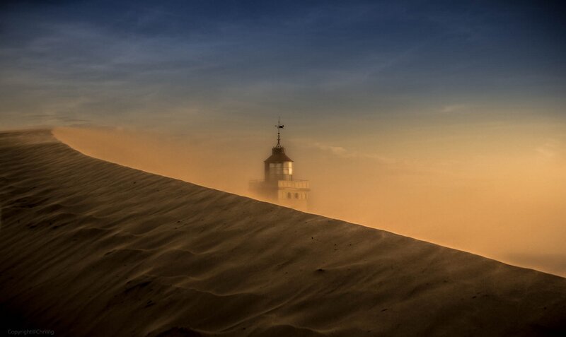Lighthouse in Sand Dunes