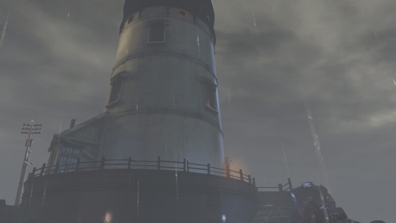 lighthouse in stormy weather