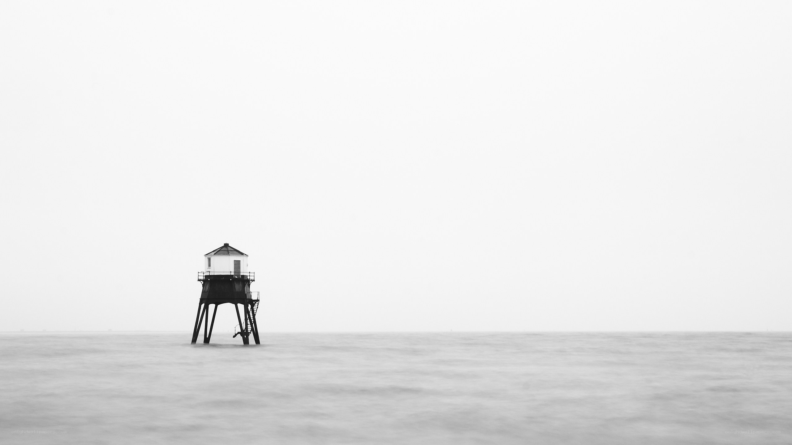 lighthouse in the fog