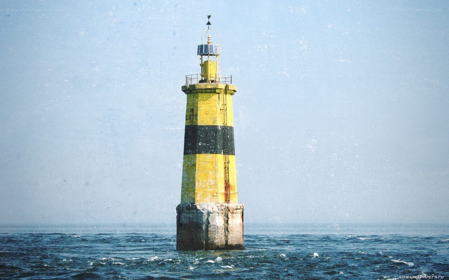 Lighthouse in the sea