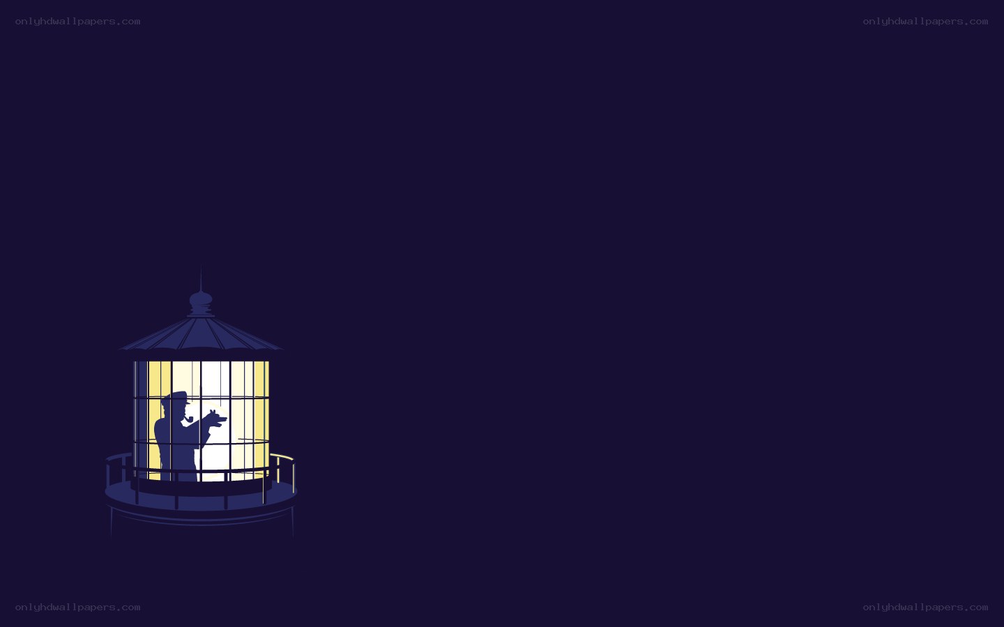 lighthouse keeper with dog
