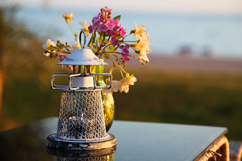 Lighthouse Lantern with Flowers