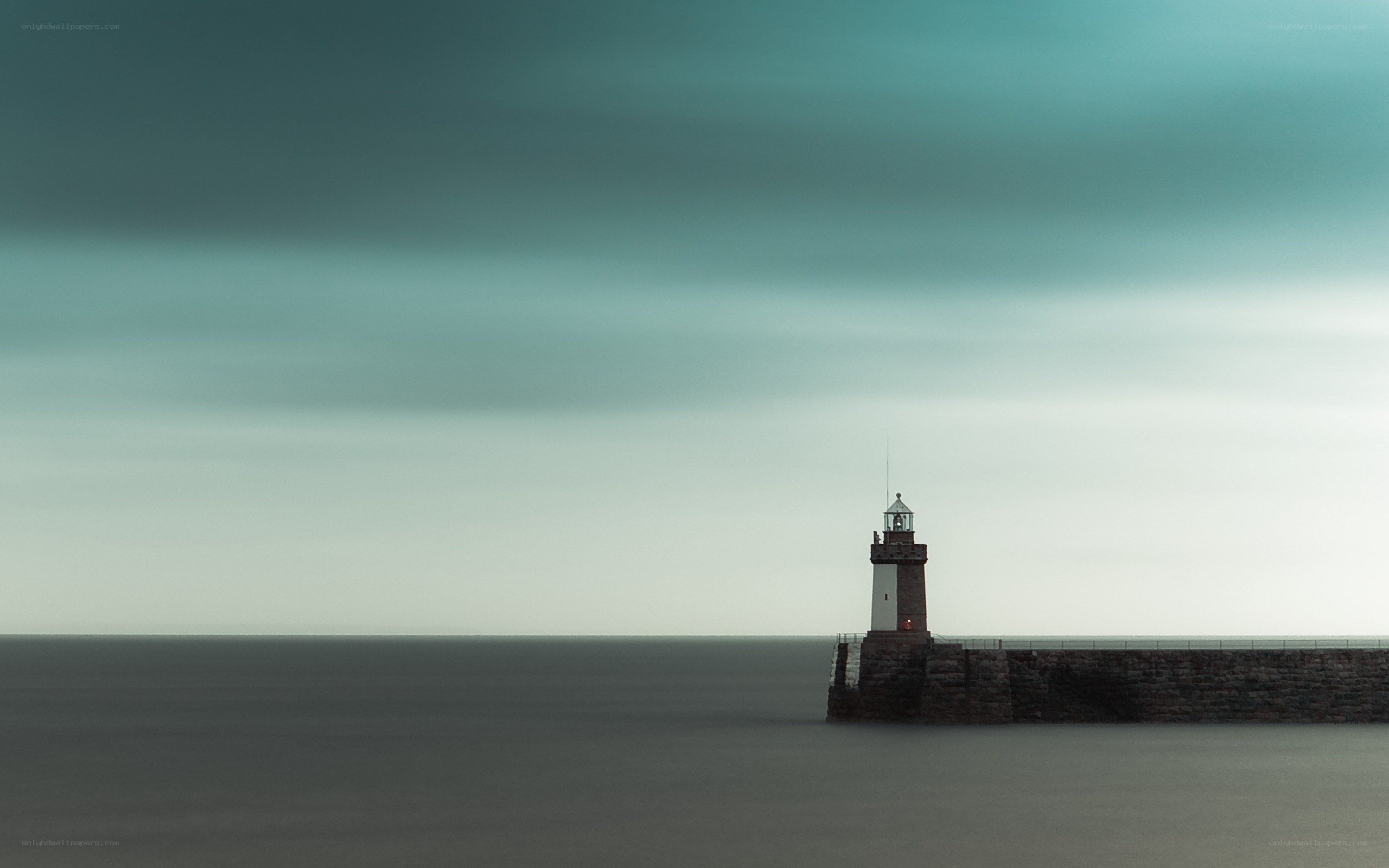 Lighthouse on a calm sea