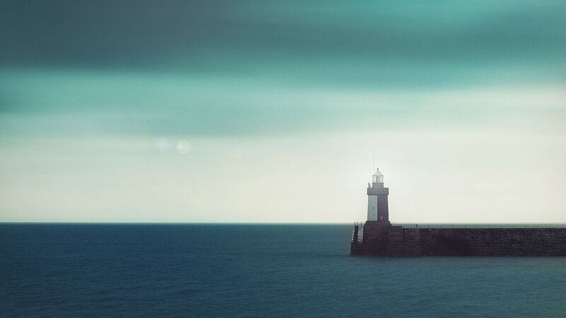 Lighthouse on a calm sea