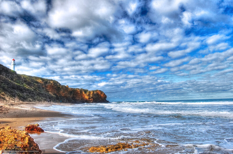 Lighthouse on a coastal cliff