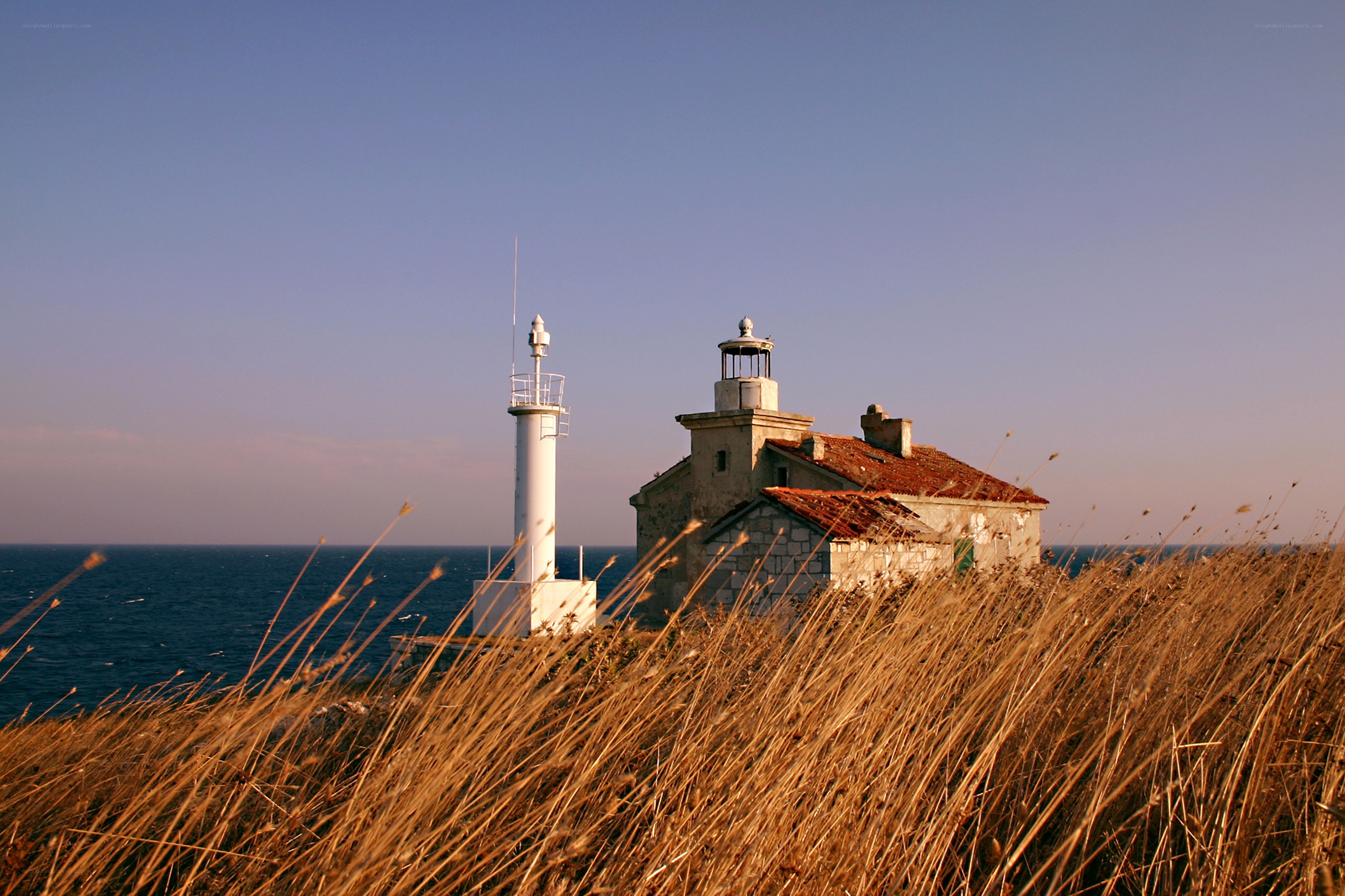 Lighthouse on a coastal cliff