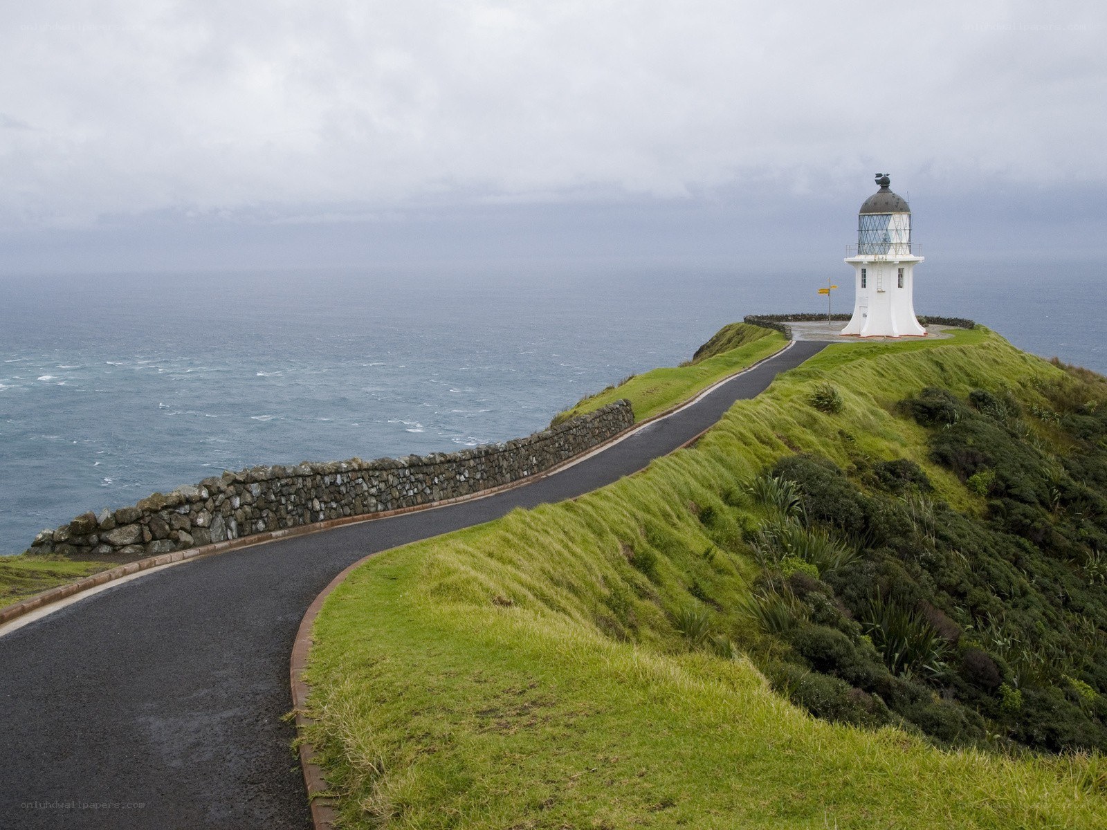 Lighthouse on a coastal cliff