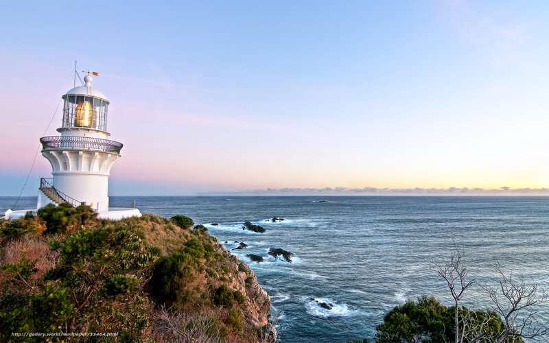 Lighthouse on a coastal cliff