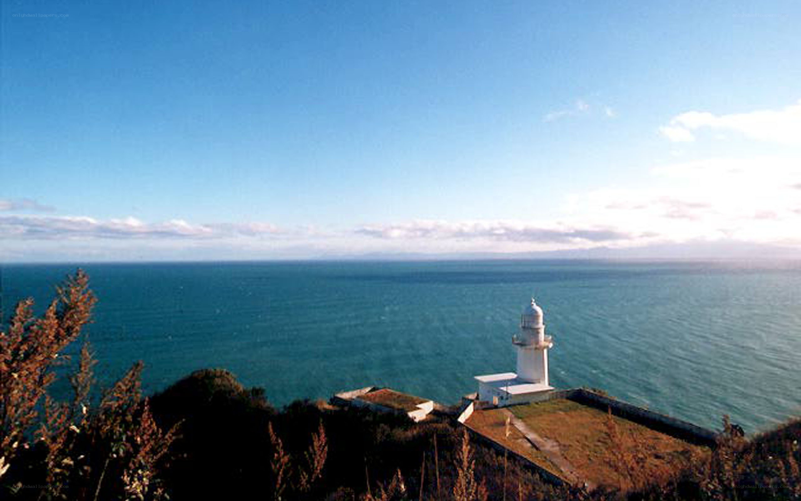 Lighthouse on a coastal cliff
