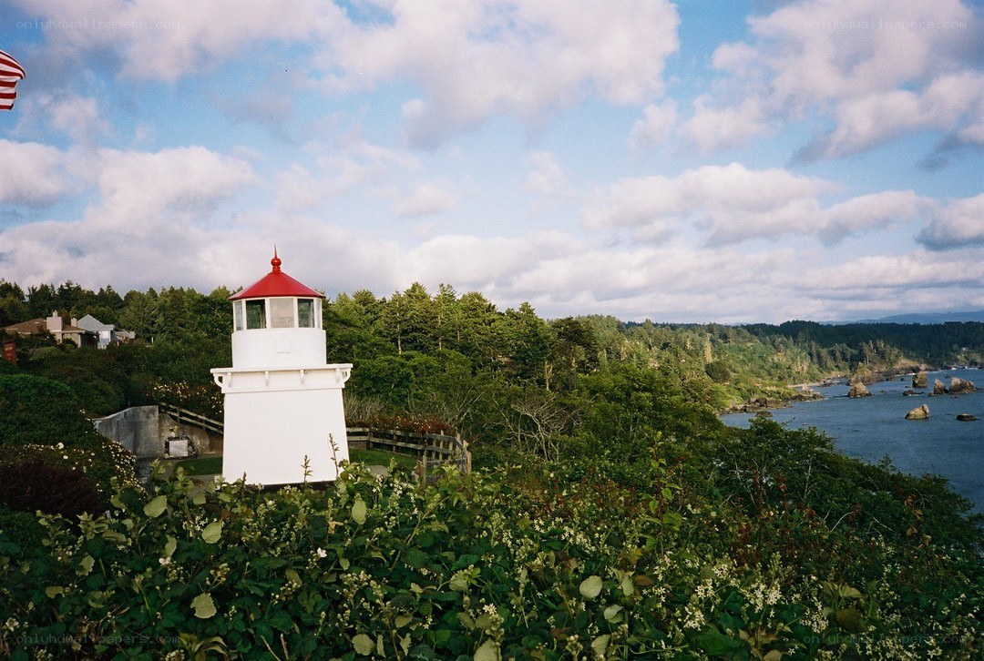 Lighthouse on a coastal cliff