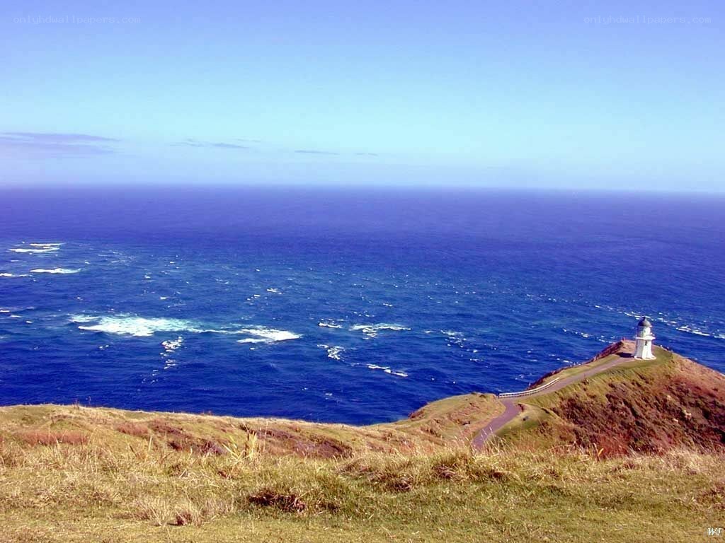 Lighthouse on a coastal cliff