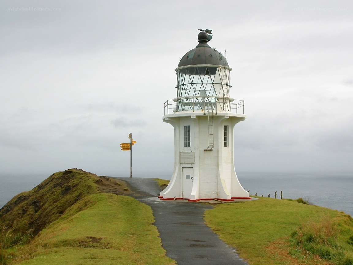 lighthouse on a coastal cliff
