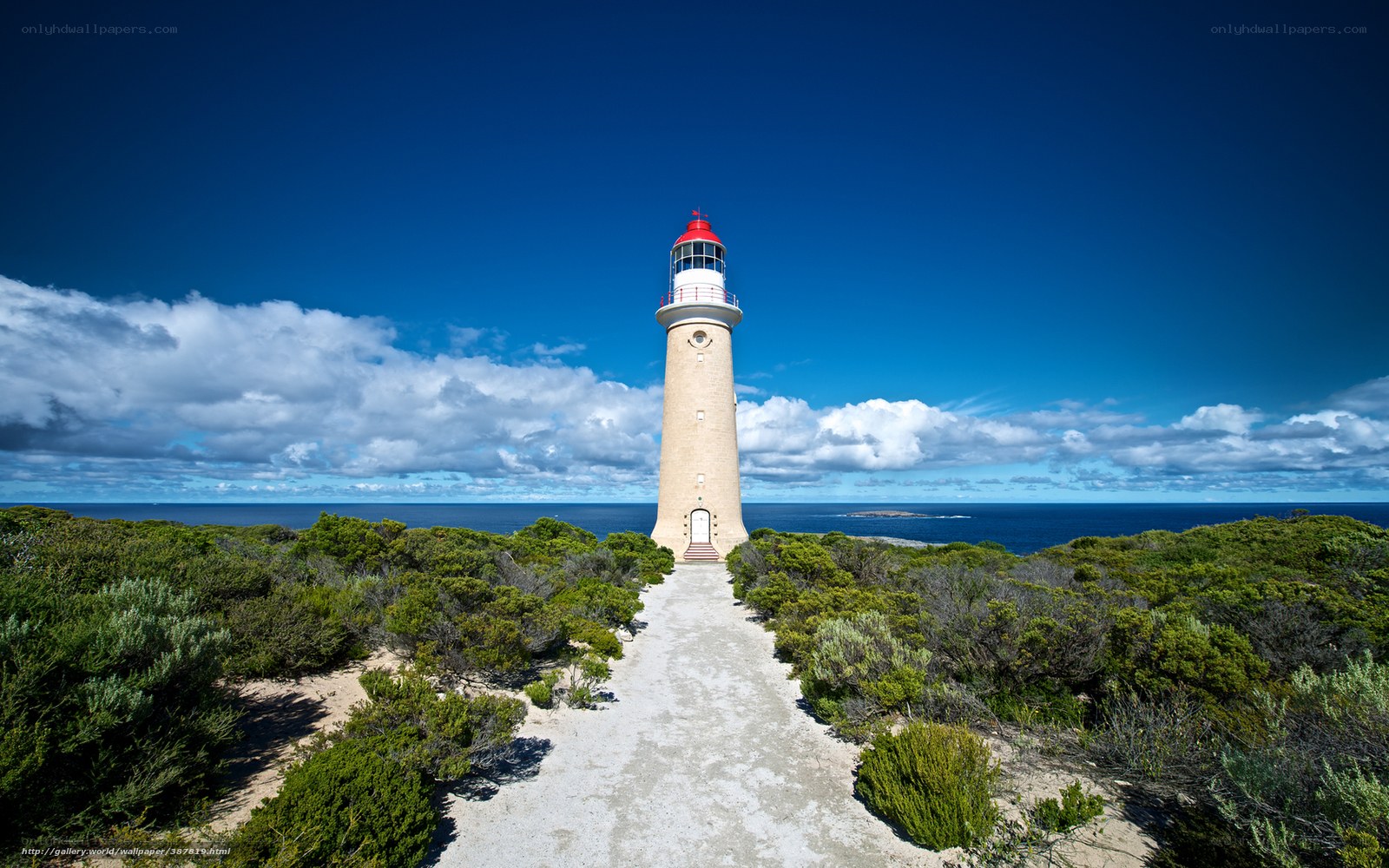 Lighthouse on a coastal cliff