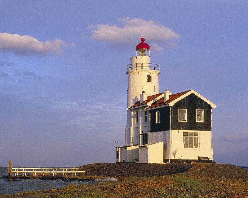 Lighthouse on a Dike