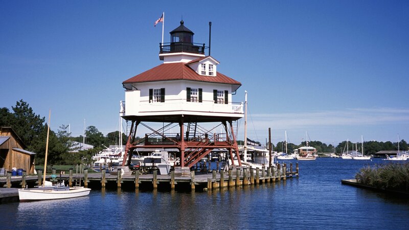 lighthouse on a dock