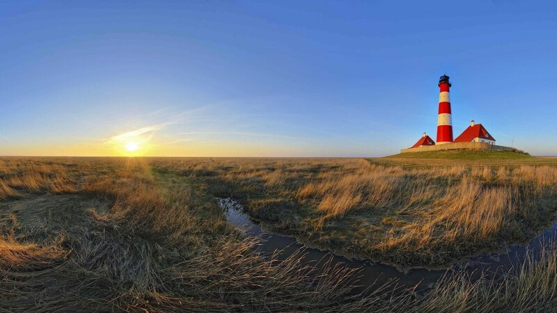 Lighthouse on a Dune — Blue, Serene