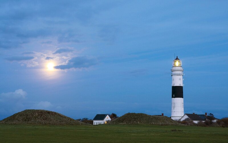 Lighthouse on a Hill — Blue