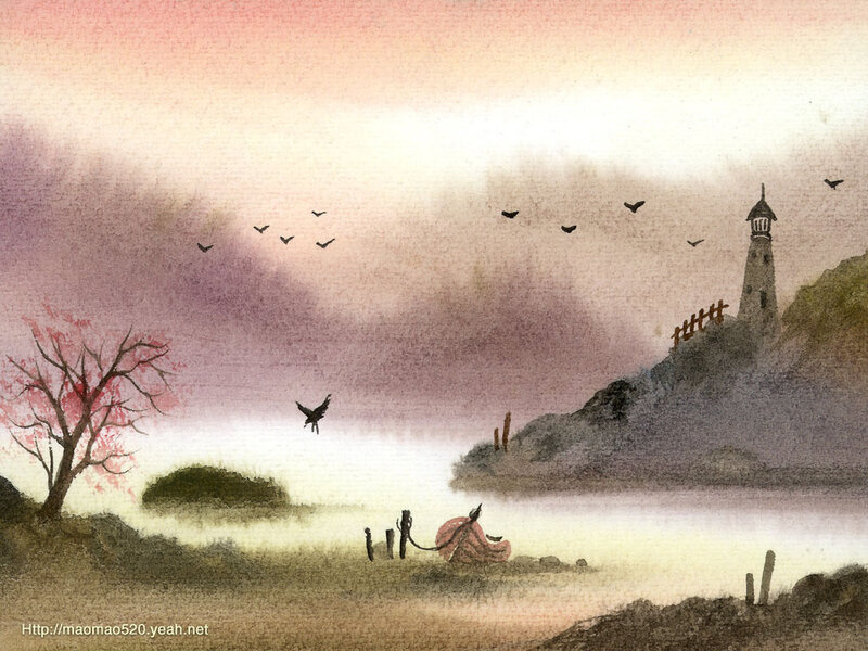 Lighthouse on a Hill — Pink